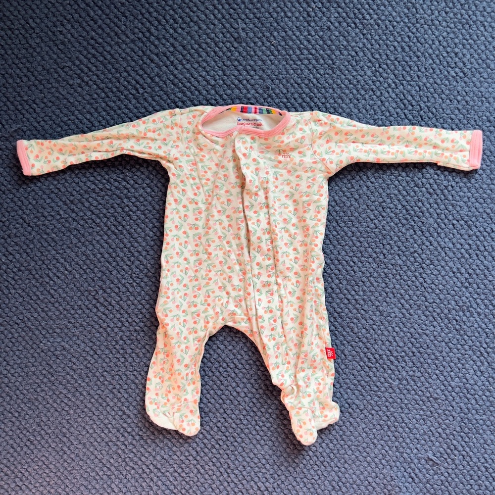 Magnetic Me Pink Cherry Kids Footie